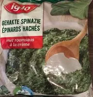 Mängden socker i Epinards hachés a la creme