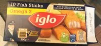 Mängden socker i Fish sticks
