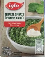 Mängden socker i Epinards haches a la creme