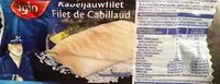 Mängden socker i Filet de cabillaud