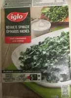 Mängden socker i Épinards hachés à la crême