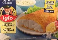 Mängden socker i Captain's classics filets de cabillaud panés