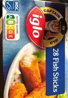 Mängden socker i Iglo fish sticks