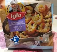 Mängden socker i Cassolette de scampis à l'ail