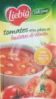 Mängden socker i Soupe à la tomate avec pâtes et boulettes de volaille