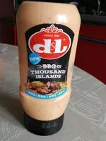 Mängden socker i Sauce Barbecue Thousand Islands