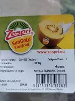 Mängden socker i Kiwi jaune