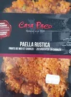 Mängden socker i Paella Rustica - Fruits de mer et Chorizo