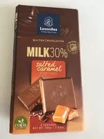 Mängden socker i Chocolat au lait au caramel salé d'Isigny