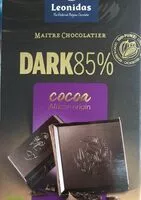 Mängden socker i Dark 85% - Chocolat au lait aux noisettes