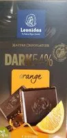Mängden socker i Dark 54% orange Leonidas