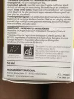 Mängden socker i Huile végétale argan bio