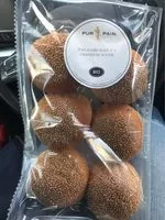 Mängden socker i Pain hamburger aux graine de sesame