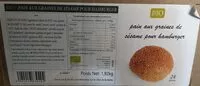 Mängden socker i Pain aux graines de sésame pour hamburger