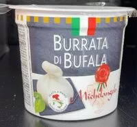 Mängden socker i Burrata di bufala