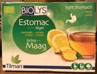 Mängden socker i Estomac léger Biolys