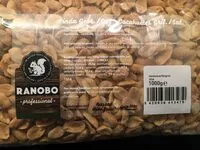 Mängden socker i Cacahuètes grillées / salées