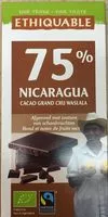 Mängden socker i Chocolat Noir 75% Nicaragua