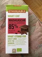 Mängden socker i Ethiquable 85% Madagascar Cacao Grand Cru Sambirano