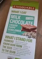 Mängden socker i Ethiquable milk chocolate linseed poppy sunflower