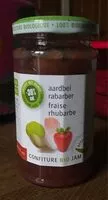 Mängden socker i Confiture fraise/rhubarbe BIO