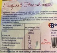 Mängden socker i Sugared strawberries