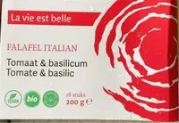 Mängden socker i Falafel italian tomate basilic