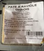 Mängden socker i Pate a raviole chinois