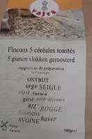 Mängden socker i Flocons 5 céréales toastés