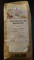 Mängden socker i Farine d'épeautre 82%