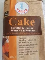 Mängden socker i Cake carottes et raisins