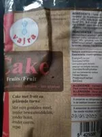 Mängden socker i Cake aux fruits