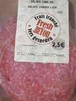 Mängden socker i Salami sans ail