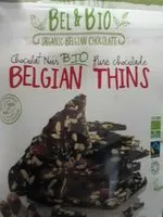 Mängden socker i Bel &bio Thins Dark Cranberry - Hazelnut 6X120G