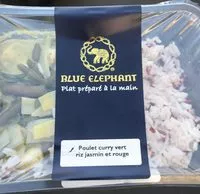 Mängden socker i Plat preparé Poulet curry vert riz jasmin et rouge