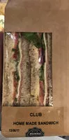 Mängden socker i Club Homemade Sandwich