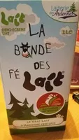 Mängden socker i la bande des fe lait