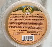 Mängden socker i Citrons entieres