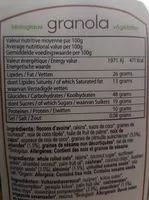 Mängden socker i Granola au sucre de coco