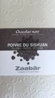 Mängden socker i chocolat noir, poivre du Sishuan