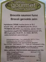 Mängden socker i Quiche artisanale brocolis saumon fumé