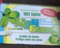 Mängden socker i Chewing Gum Menthe Verte Spearmint 100% Xylitol