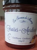 Mängden socker i Fraises-aardbeien confiture- confituur