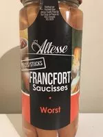 Mängden socker i Francfort Saucisses