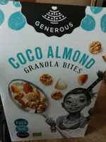 Mängden socker i Coco almond granola bites