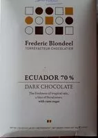 Mängden socker i Chocolat Frédéric Blondeel Ecuador 70%