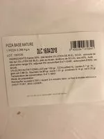 Mängden socker i Pizza base nature