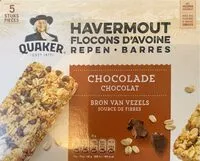 Mängden socker i Barres aux flocons d’avoine et morceaux de chocolat