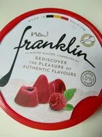 Mängden socker i Belgian cuberdon with pieces of rasberry