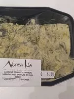 Mängden socker i Lasagne Épinards Jambon